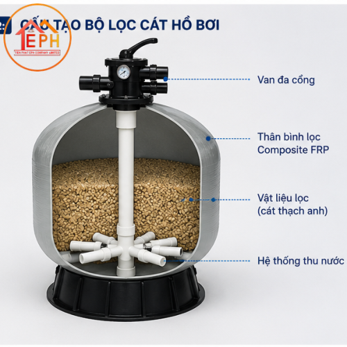 Bộ Lọc Cát Hồ Bơi Sand Filter Series | TIẾN PHÁT EPH