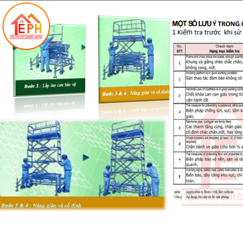 GIÀN GIÁO NÂNG CAO DI DỘNG 4M2 TIẾN PHÁT EPH